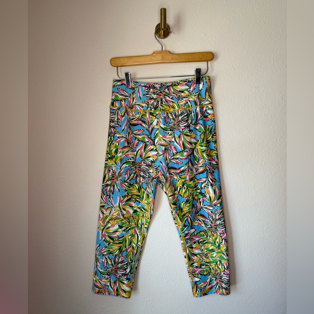 Beco Women’s Tropical Print Cropped Leggings size L